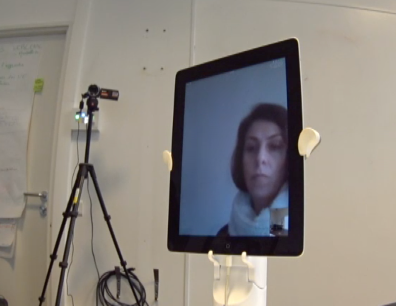 Figure 16: iPad screen connected to the Kubi