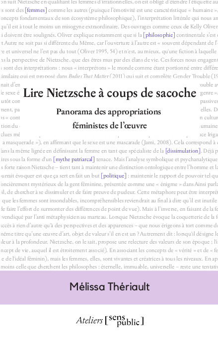 Lire
Nietzsche à coups de sacoche