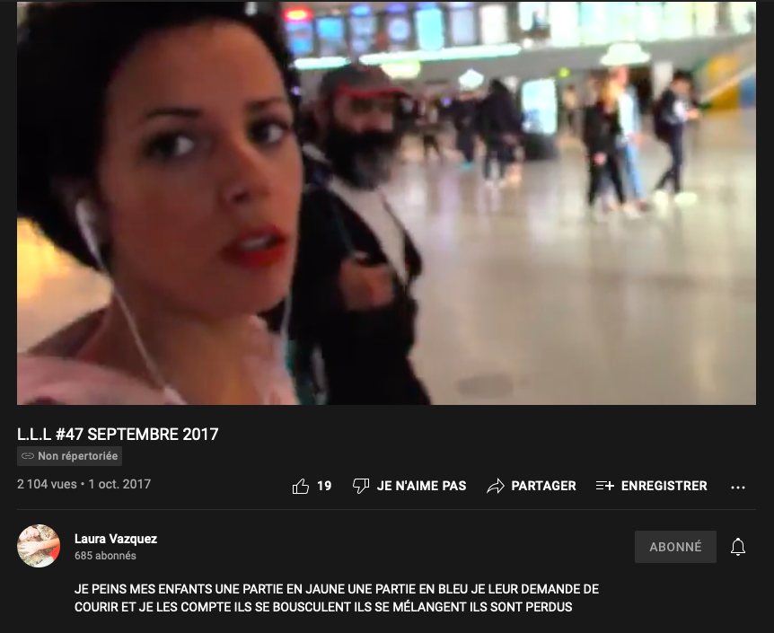 Laura Vazquez, «&nbsp;L.L.L #47 septembre 2017&nbsp;», 1eroctobre 2017