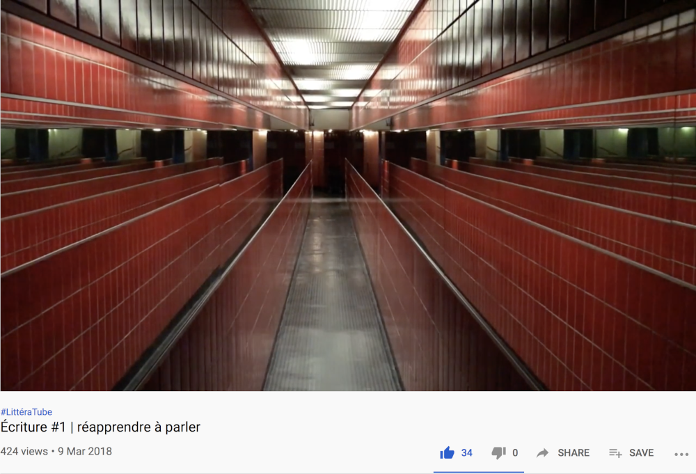 Gwen Denieul, espace et atmosphère, «&nbsp;Écriture #1&nbsp;| réapprendre à parler&nbsp;», 9 mars 2018