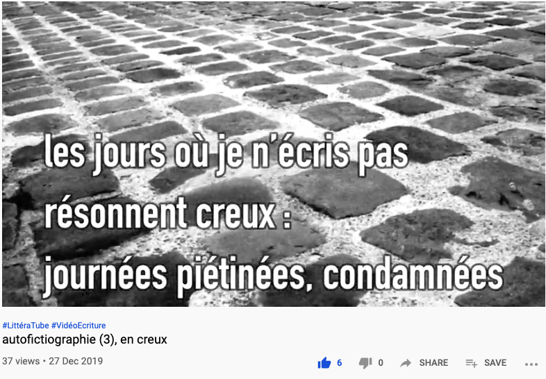 Gracia Bejjani, les jours sans écriture, «&nbsp;autofictiographie (3), en creux&nbsp;», 27 décembre 2019