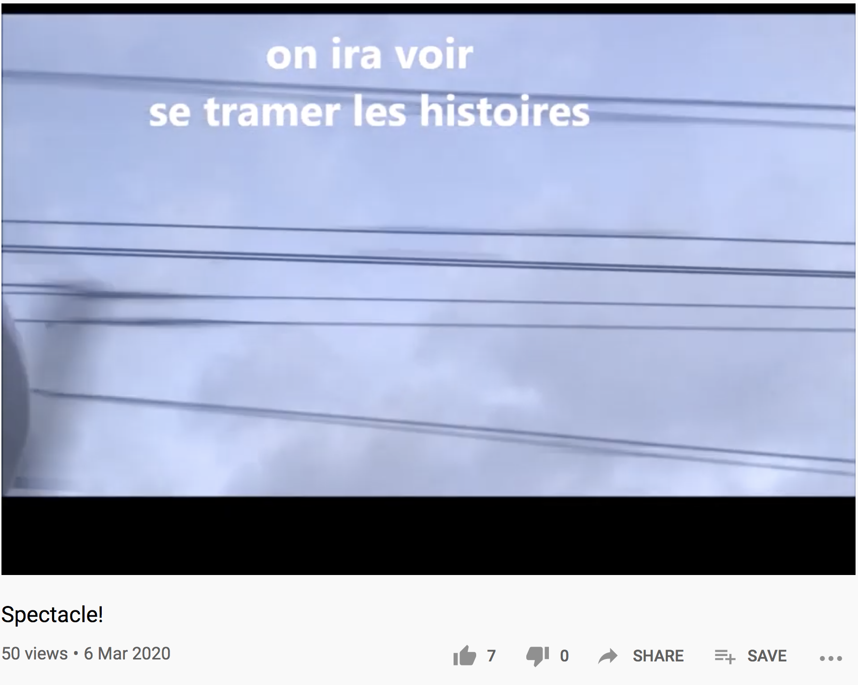 Milène Tournier, cueillir les mots, «&nbsp;Spectacle!», 6 mars 2020