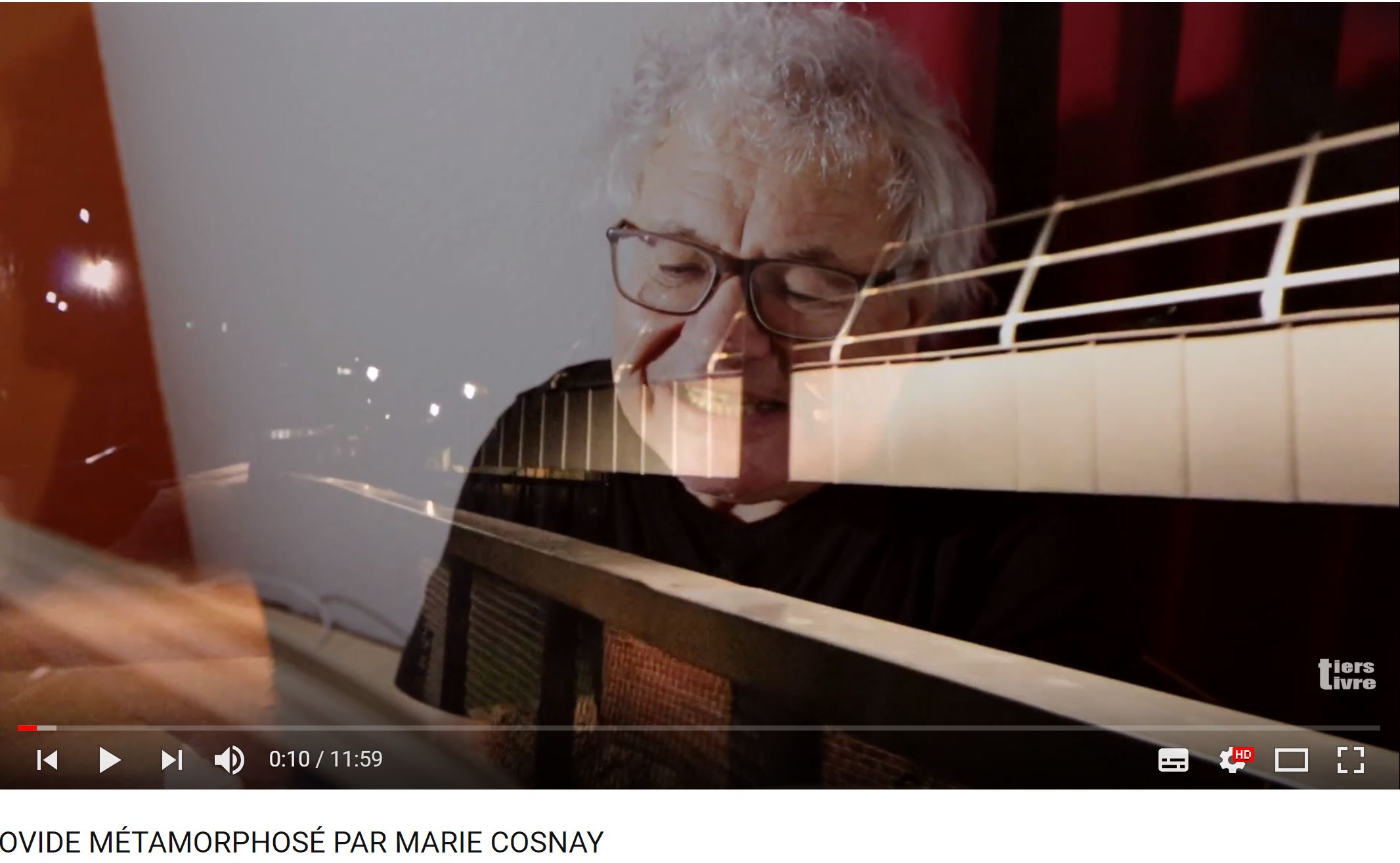 François Bon, «&nbsp;OVIDE MÉTAMORPHOSÉ PAR MARIE COSNAY&nbsp;», françois bon | le tiers livre, 22 novembre 2017