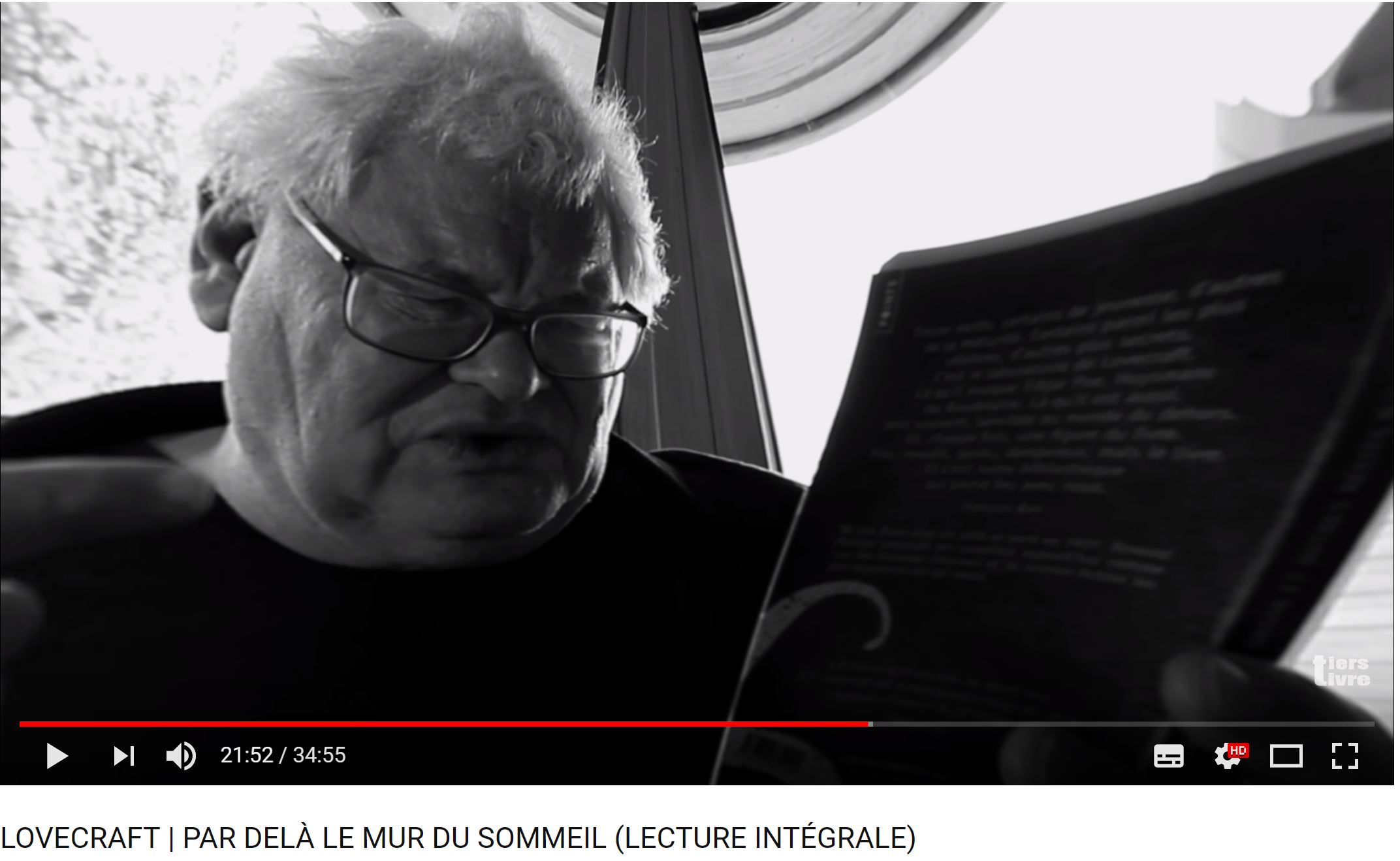 François Bon, «&nbsp;LOVECRAFT | PAR DELÀ LE MUR DU SOMMEIL (LECTURE INTÉGRALE)&nbsp;», françois bon | le tiers livre, 23 avril 2018