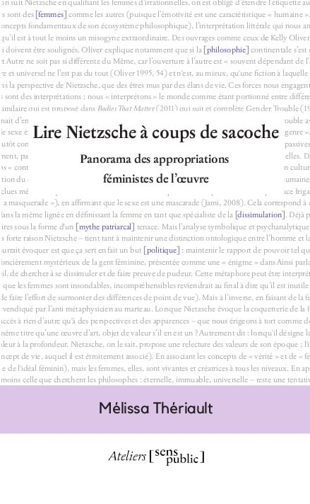 Lire Nietzsche à coups de sacoche